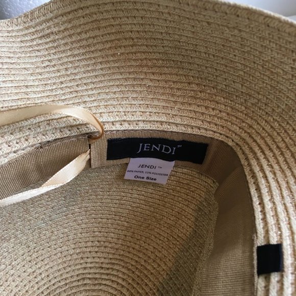 Jendi Women"s Wide Brim Floppy Adjustable Sun Hat - Picture 3 of 5